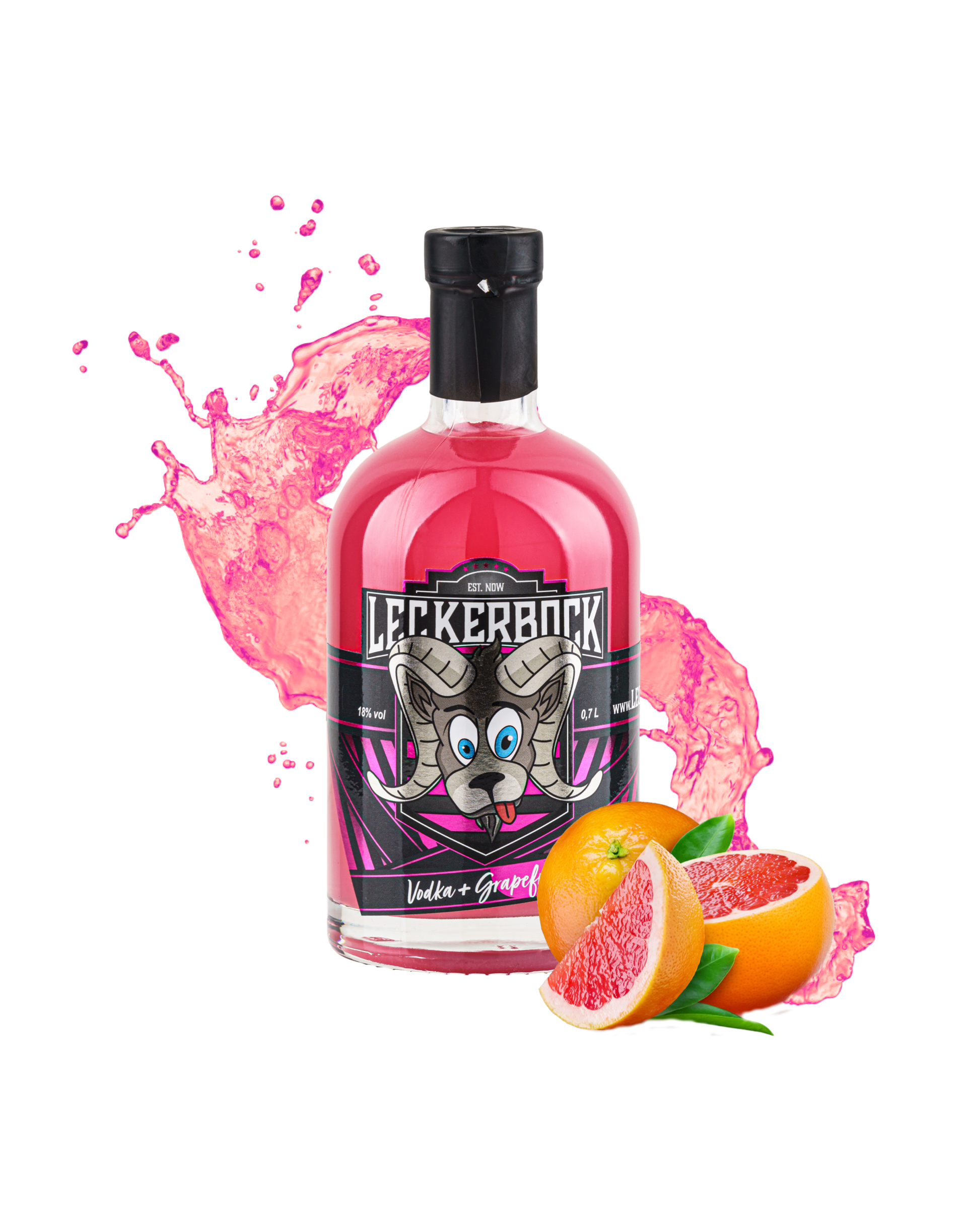 Leckerbock Vodka+Grapefruit 0,7l Flasche